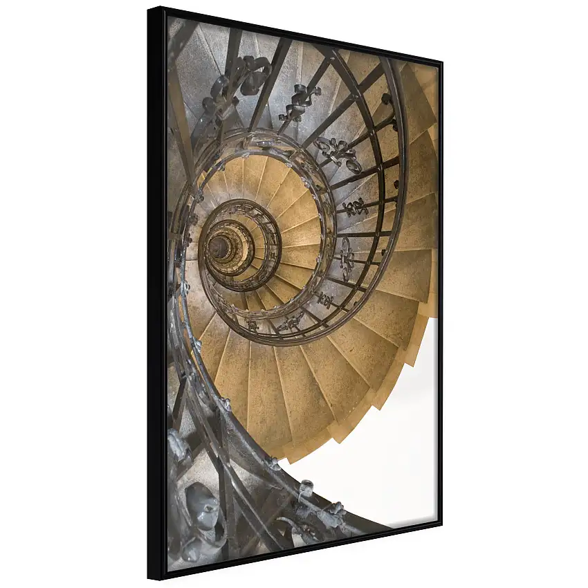 Poster ArtgeistAffisch Architectural SnailSvart ram, 40x60 cm