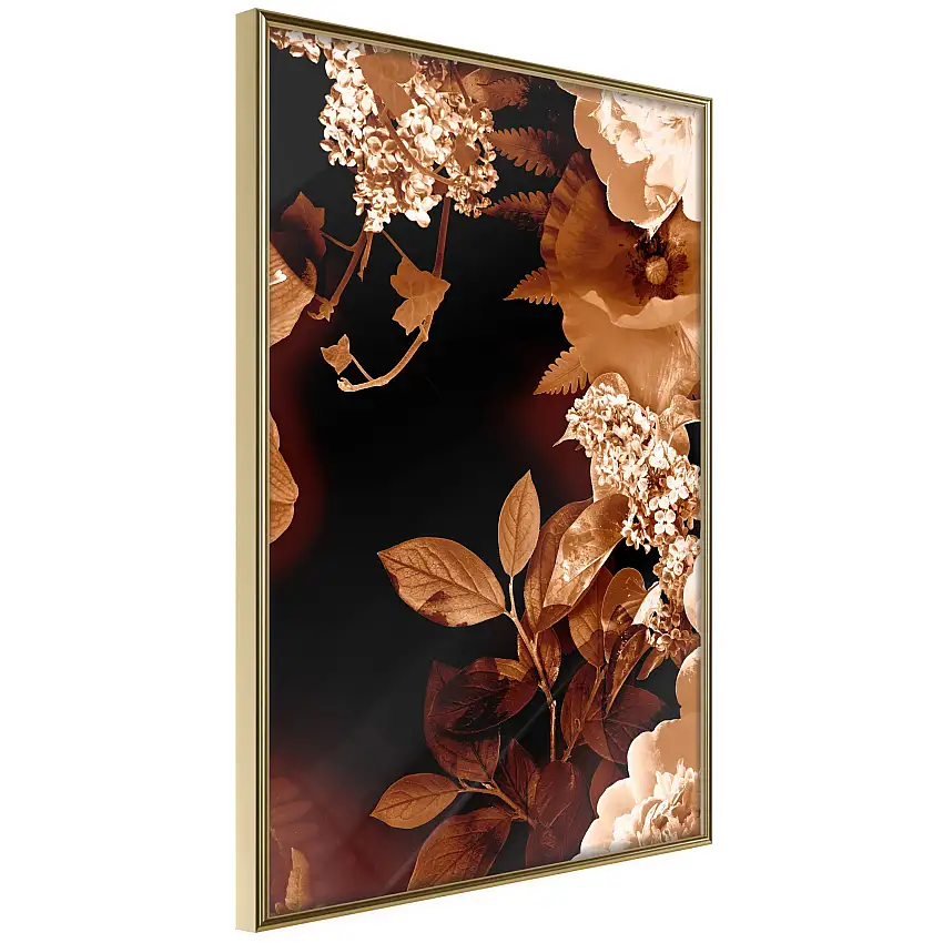 Poster ArtgeistAffisch September NightGuld ram, 40x60 cm