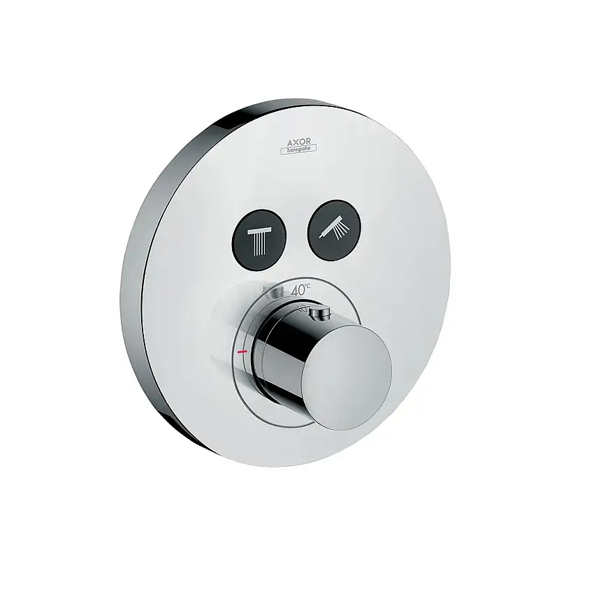 Inbyggnadsblandare AxorShowerSelect Rund 2-utlopp