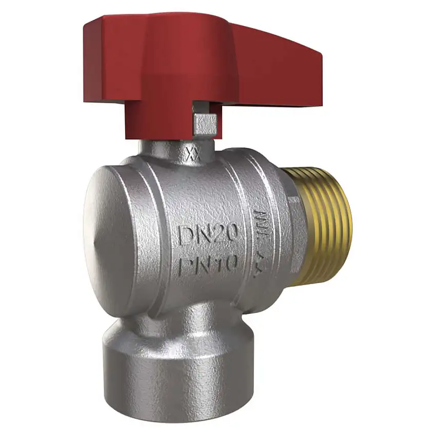 Kulventil LK Systems703 Vinkel G20 X Ge20Röd/Nickel