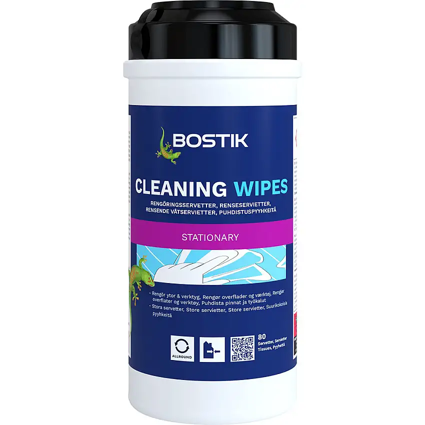 Våtservetter BostikCleaning Wipes80st/Burk