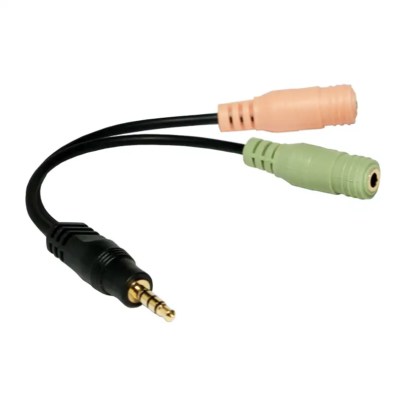 Headsetuttag LogiLinkMic/Ljud 3,5mm