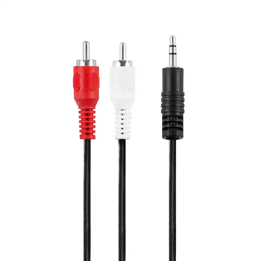 Ljudkabel Champion3,5mm - 2 RCA Hane-Hane 1.5m