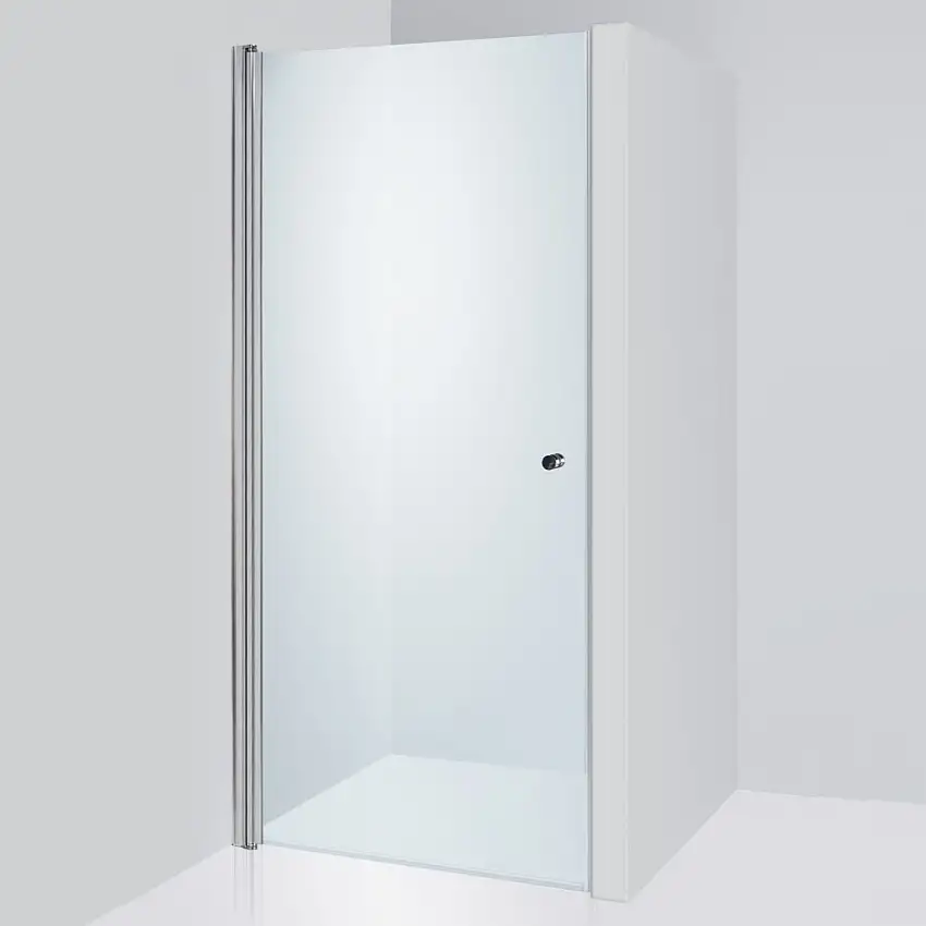 Duschdörr DuschbyggarnaSwing De Luxe800 mm, Krom, Is
