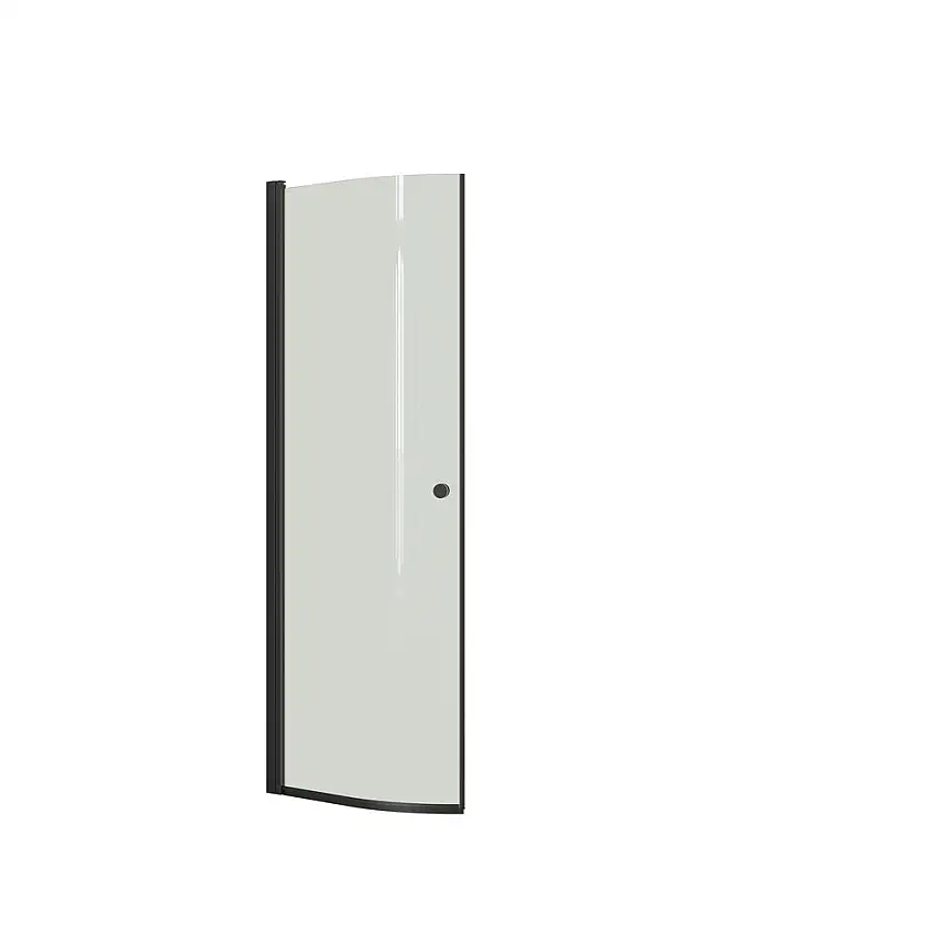 Duschdörr DansaniMatch Rund SlagKlarglas, 740 mm, Svart