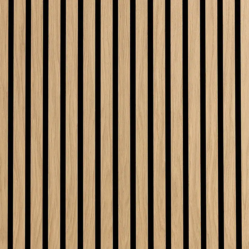 Akustikpanel Wood on wallEk Ljuslackad