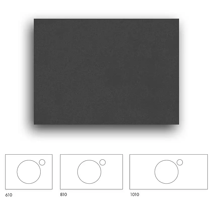 Bänkskiva Macro DesignCrown+ Dekton 1010 till Tvättställsskåp CrownBredd: 1100, Eter