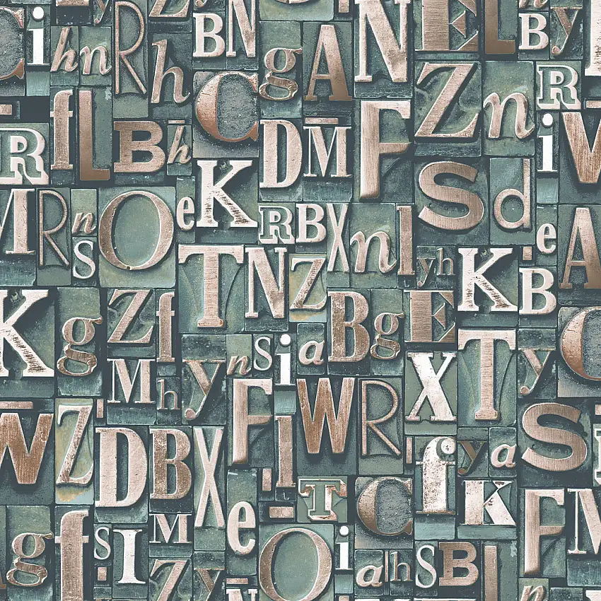 Tapet Galerie WallcoveringsBlock Letters G56204