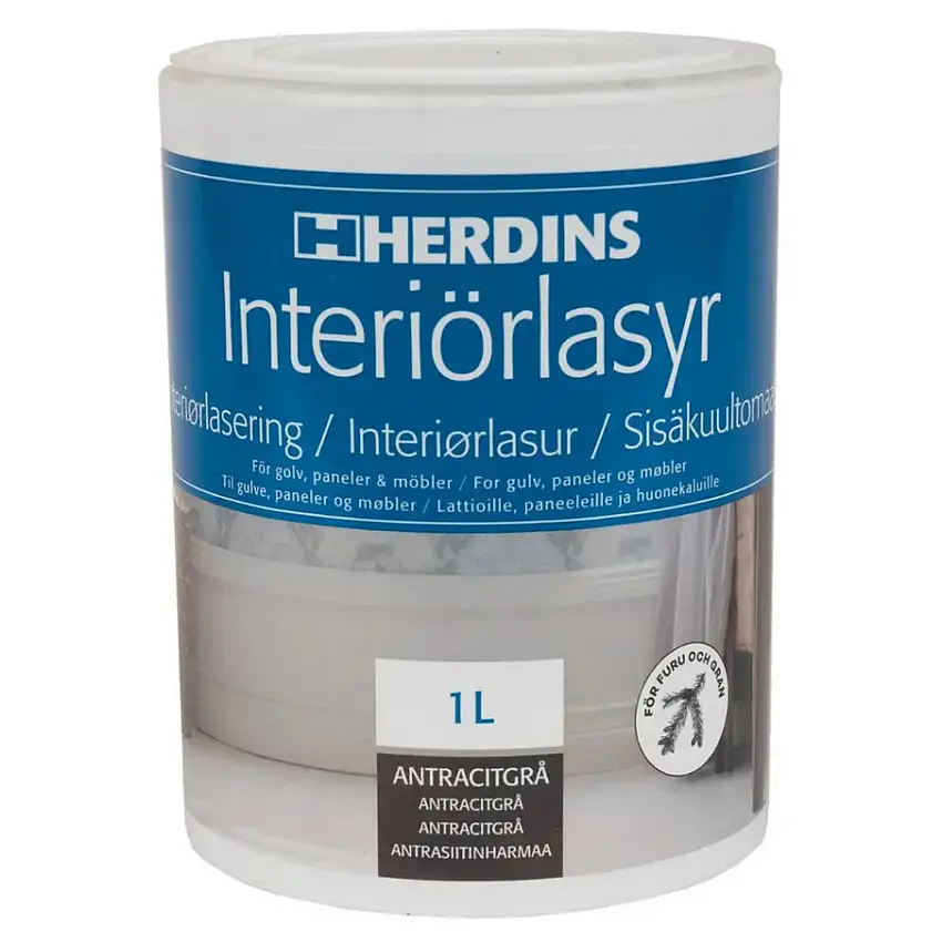 Interiörlasyr Herdins1 lAntracitgrå
