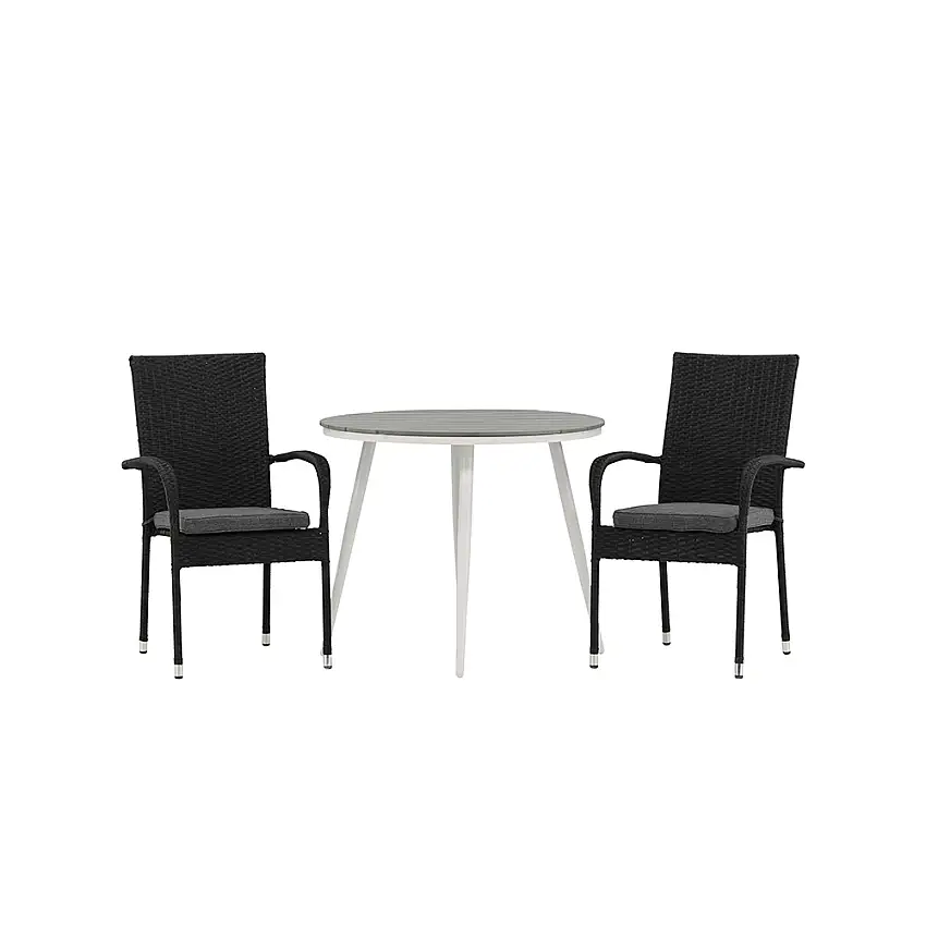 Cafégrupp Venture HomeBreak Ø90 cm med 2 Anna Stolar