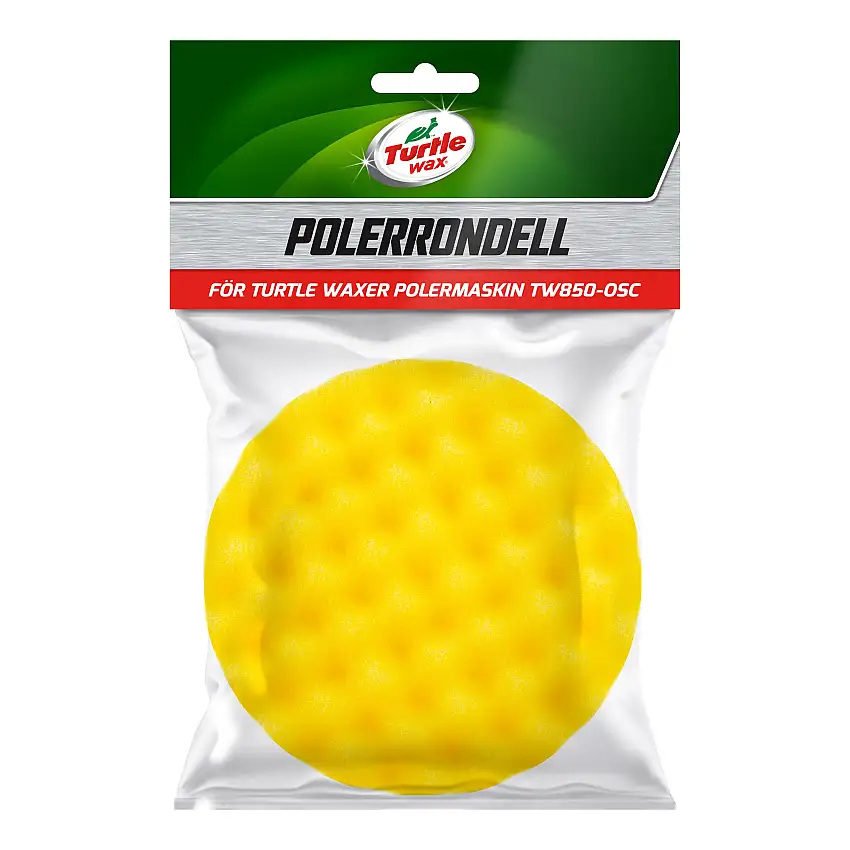 Polerrondell Turtle WaxVåff.Gul 25x130mm