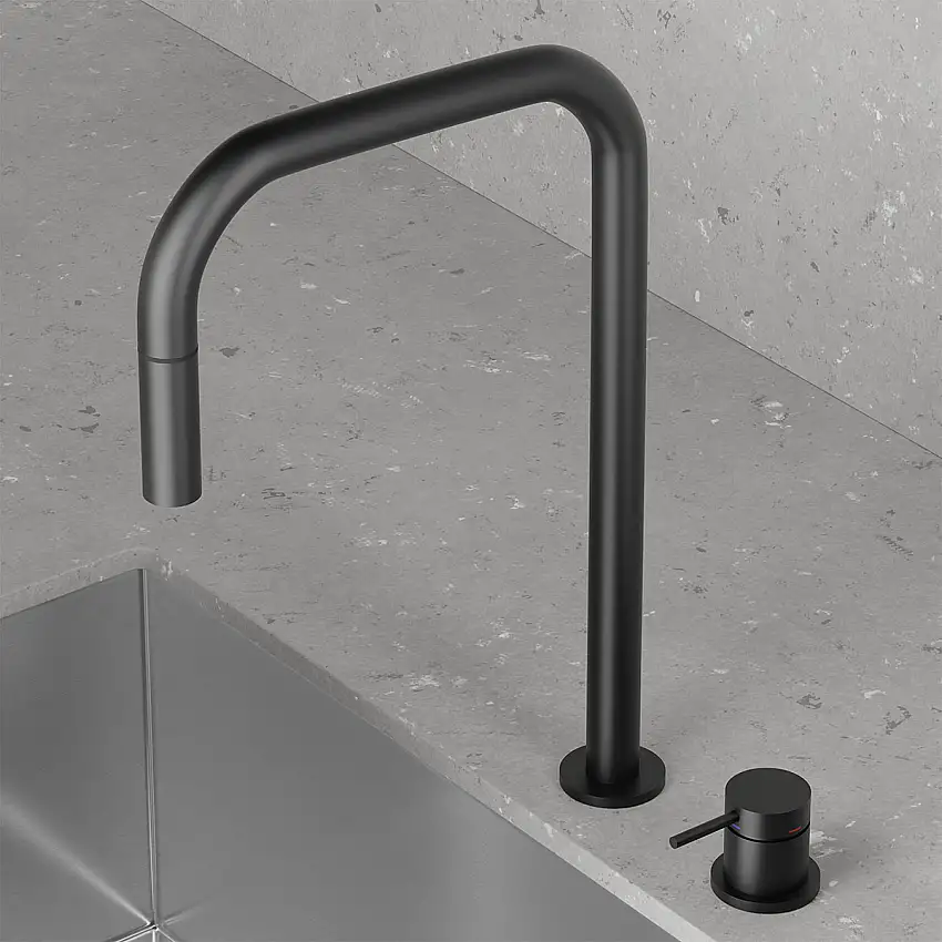 Köksblandare ScandtapHarmonized K2P SquareBlack