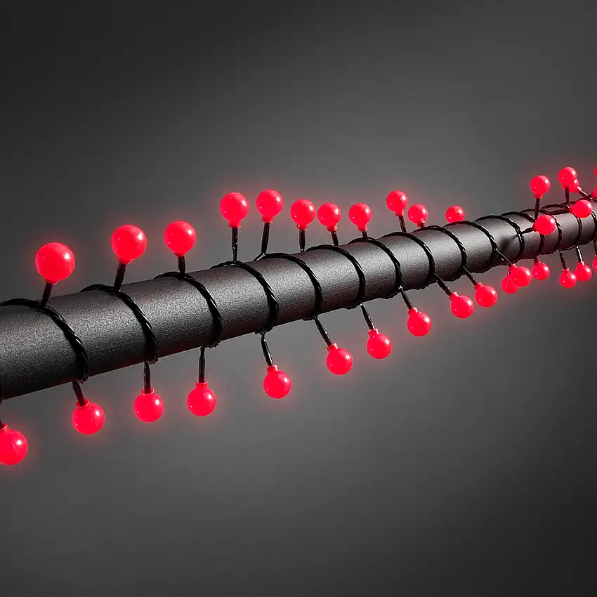 Ljusslinga Gnosjö Konstsmide80 st LED 11,32 mRöd/Svart