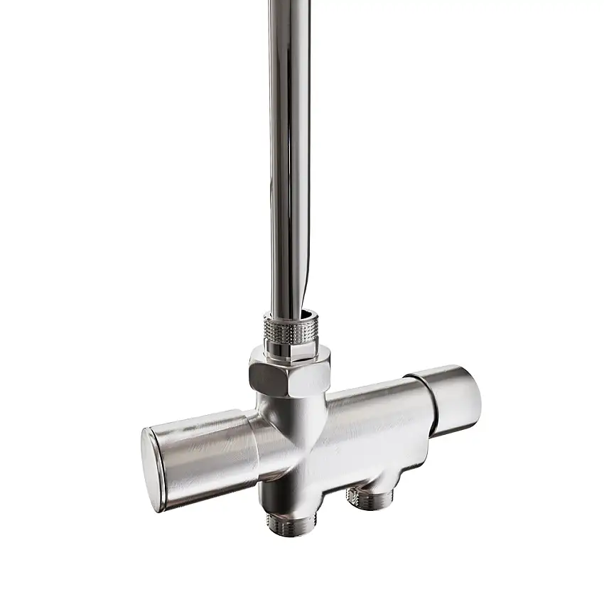 NH-Ventil NordhemManuellL:430 mm, Borstad Krom