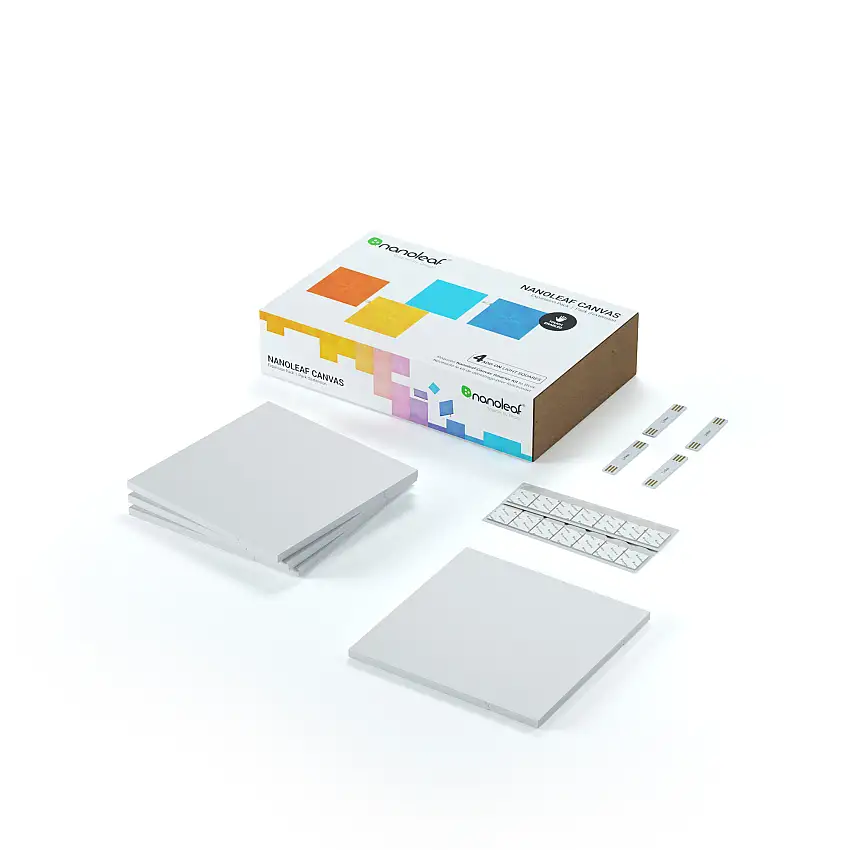 Belysningssystem NanoleafCanvas Expansionspaket 4-pack