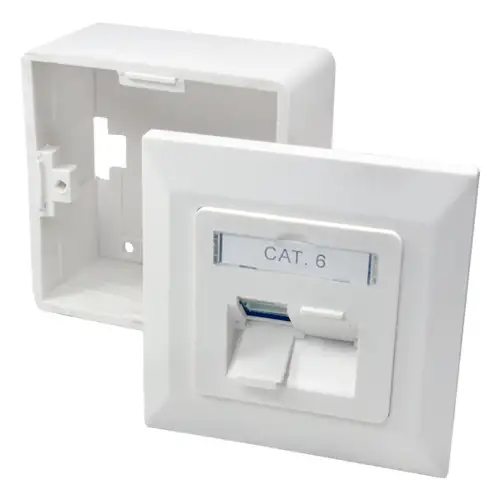 Nätverksuttag LogiLink2xRJ45 CAT6