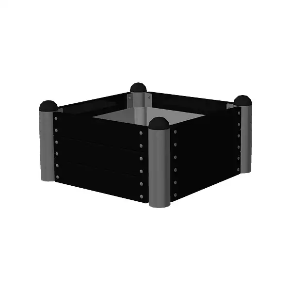 Odlingsbänk PLUS80x80 cmGrundmålad svart