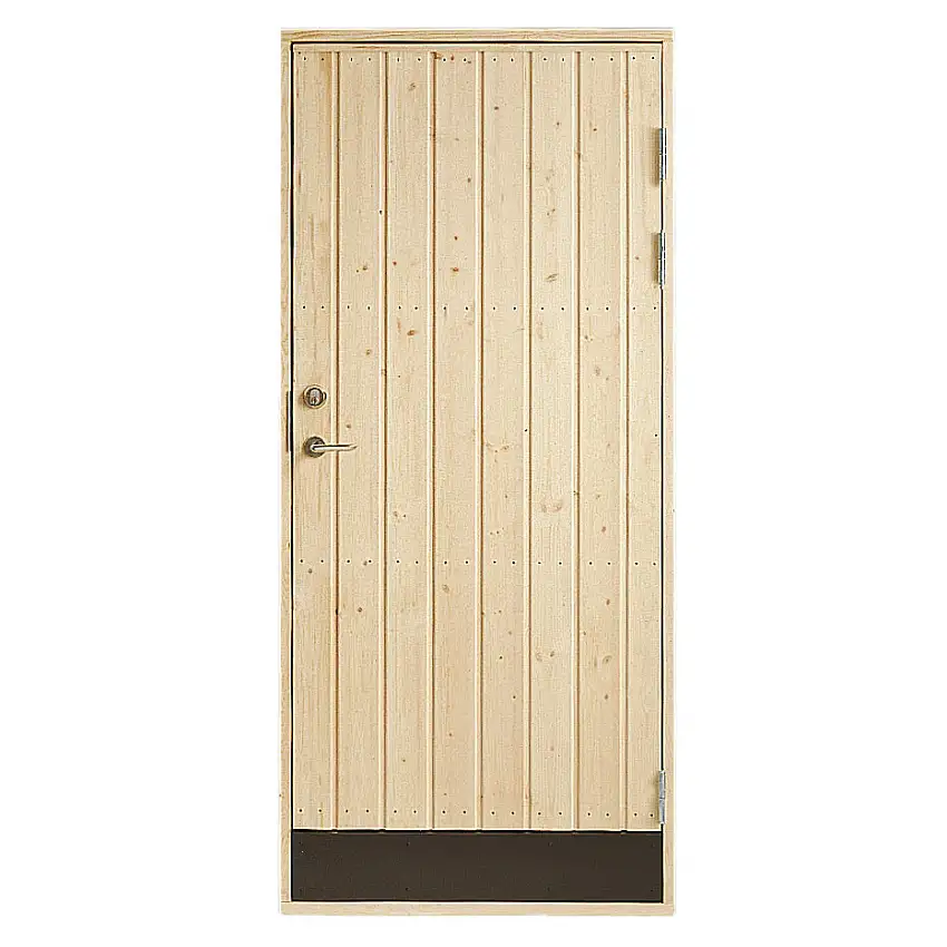 Förrådsdörr Vibostugan18° RakBxH: 90x200 cm, Höger