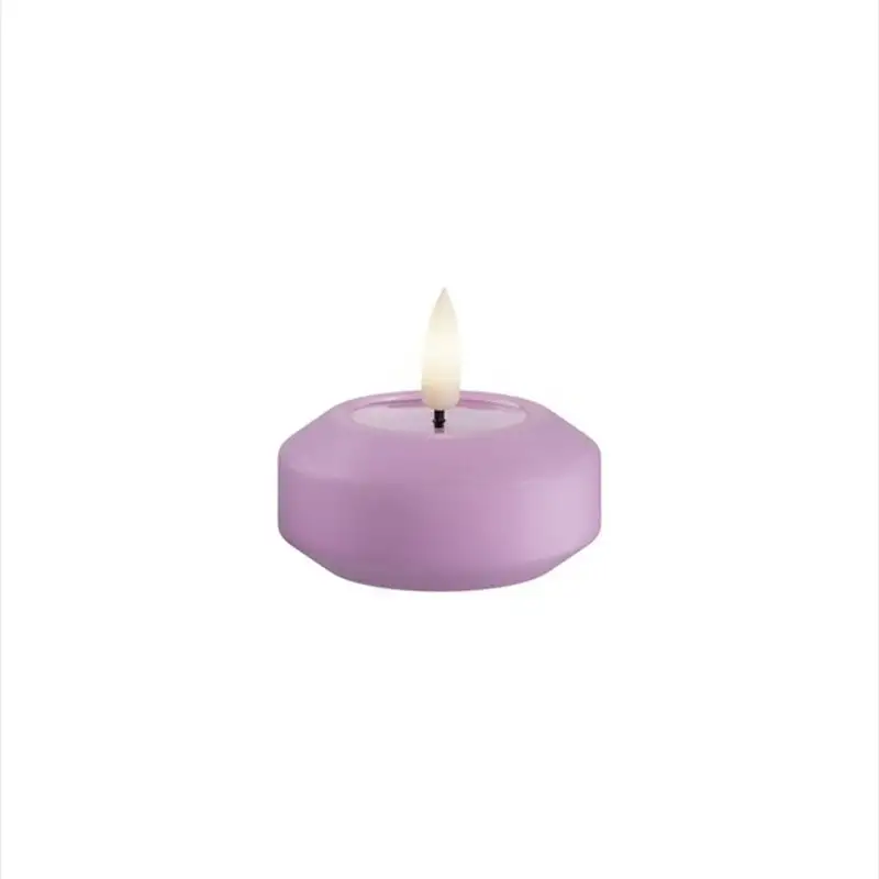 LED-Värmeljus DeluxeHomeartFlytande 6,1 cm 2-packLila