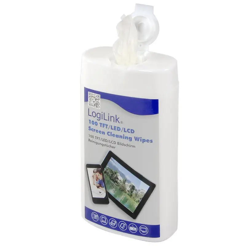 Våtservetter LogiLinkLCD/LED 100-p S