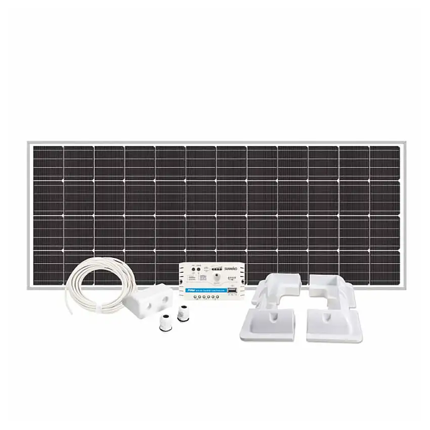 Solpanelspaket Sunwind120 W Husvagn och Husbil Hörn