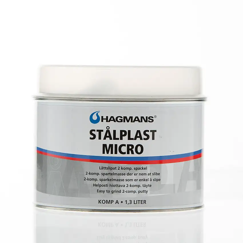 Spackel HagmansStålplast Micro1,3 L