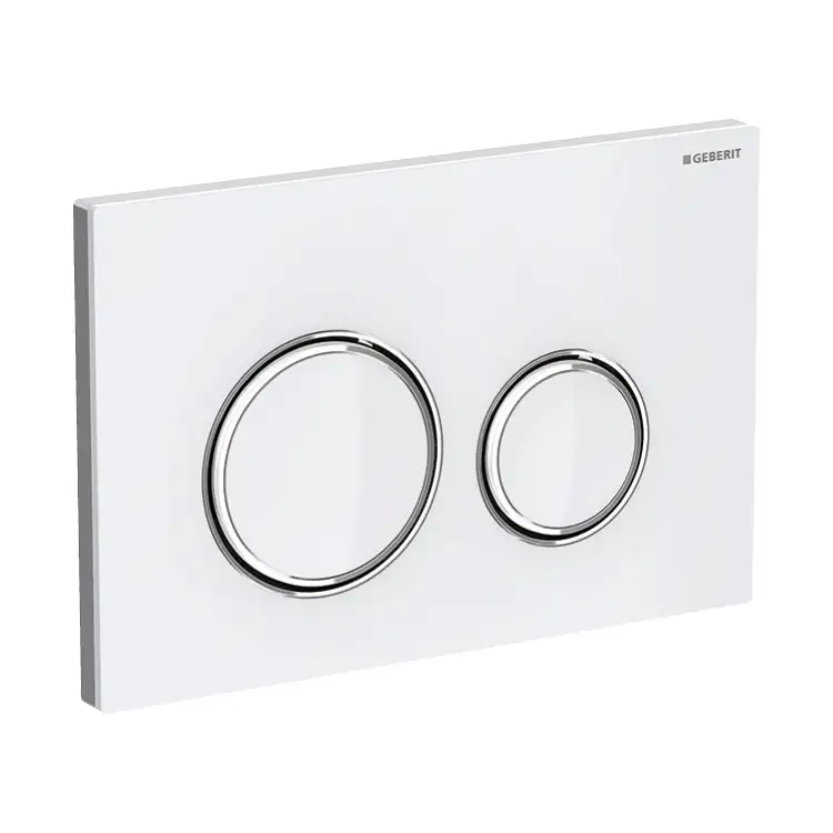 Spolknapp GeberitSigma 50 RoundVitt Glas