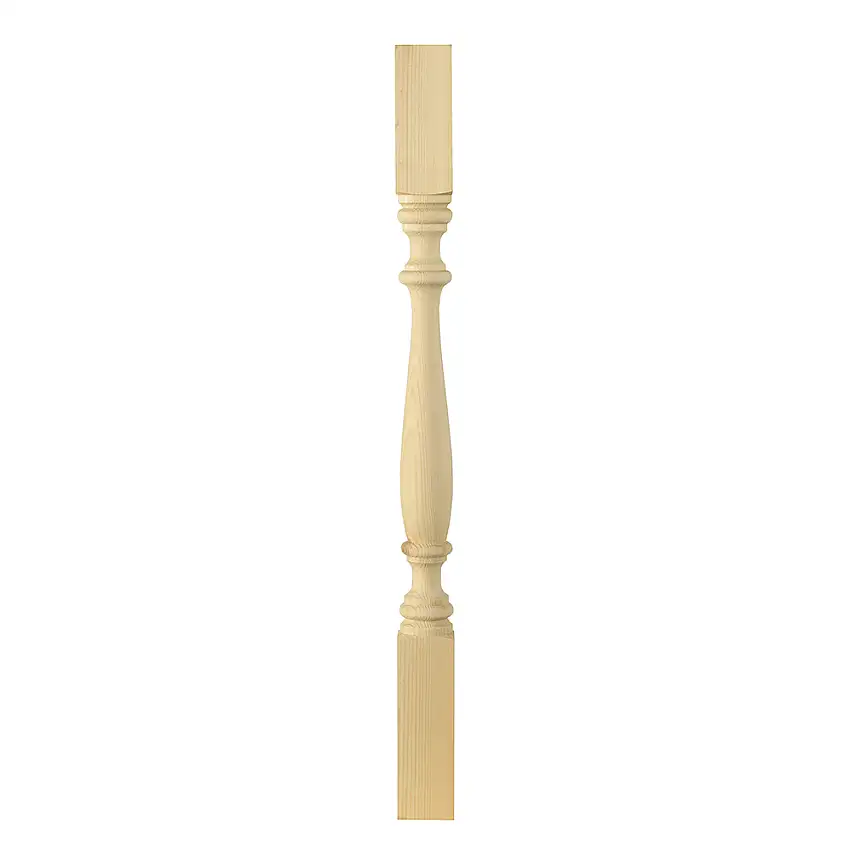 Stolpe Nordingrå TräFuru SvarvadBxHxD: 53x700x53 mm
