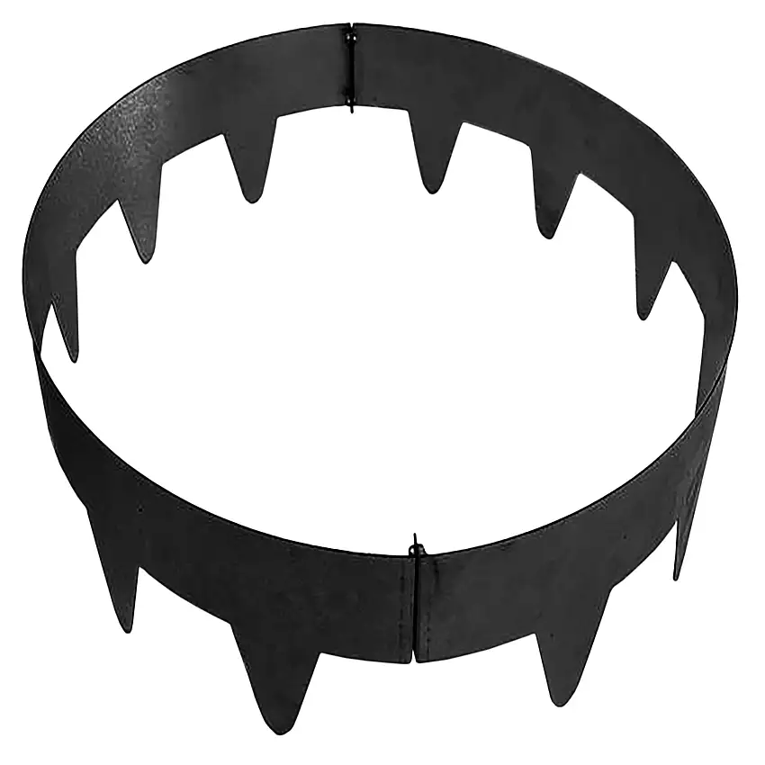 Rabattkant Skotte GardenSvart Trädring i Stål, Gräskant & Odlingskant, ⌀65 cm