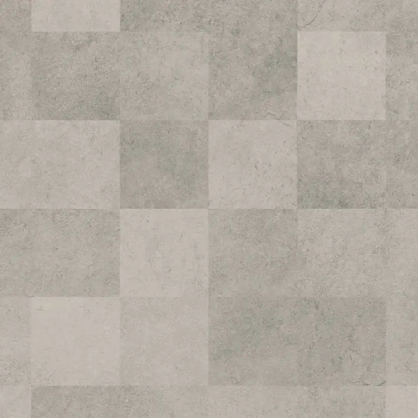 Våtrumsmatta TarkettAquarelle Concrete Grid Light Grey