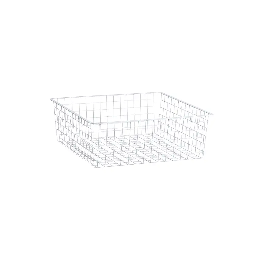 Trådback ElfaStandard 55Mått 527 x 527 x 185 mm. Vit.