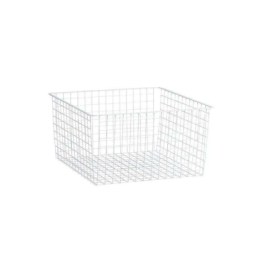 Trådback ElfaStandard 55Mått 527 x 527 x 285 mm. Vit.