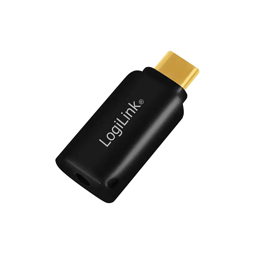 USB-C 3,5mm-ljudadapter LogiLinkMed DAC