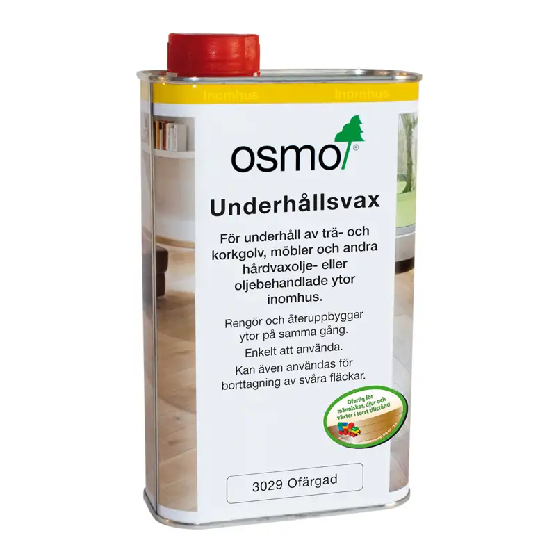 Underhållsvax Osmo0,5 Liter, Ofärgad & Vattenavvisande