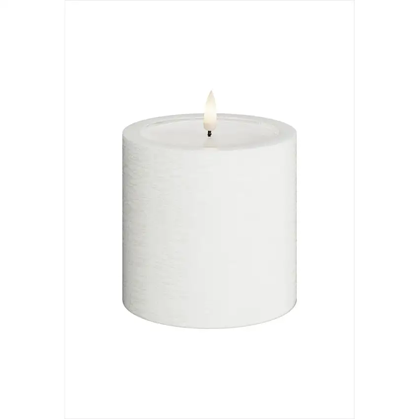 LED-Blockljus UNIQUE Candles10x10 cmVit