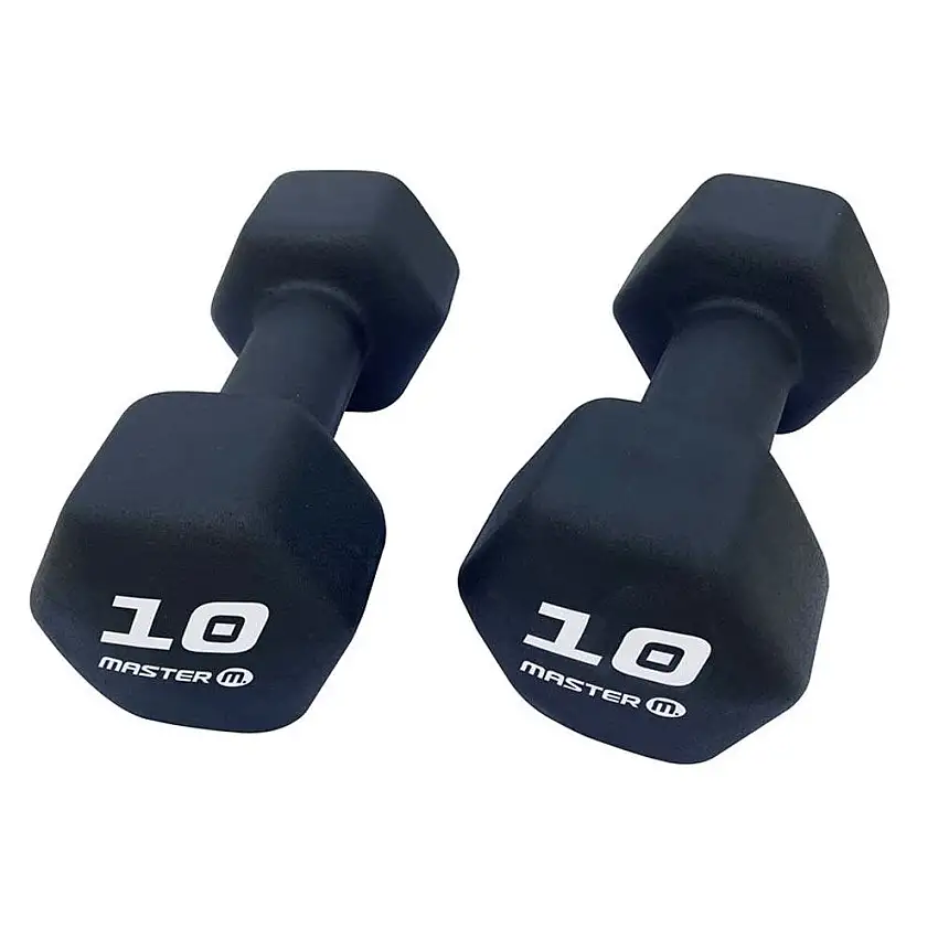 Hantlar Master FitnessNeoprene/VinylVikt: 10 kg