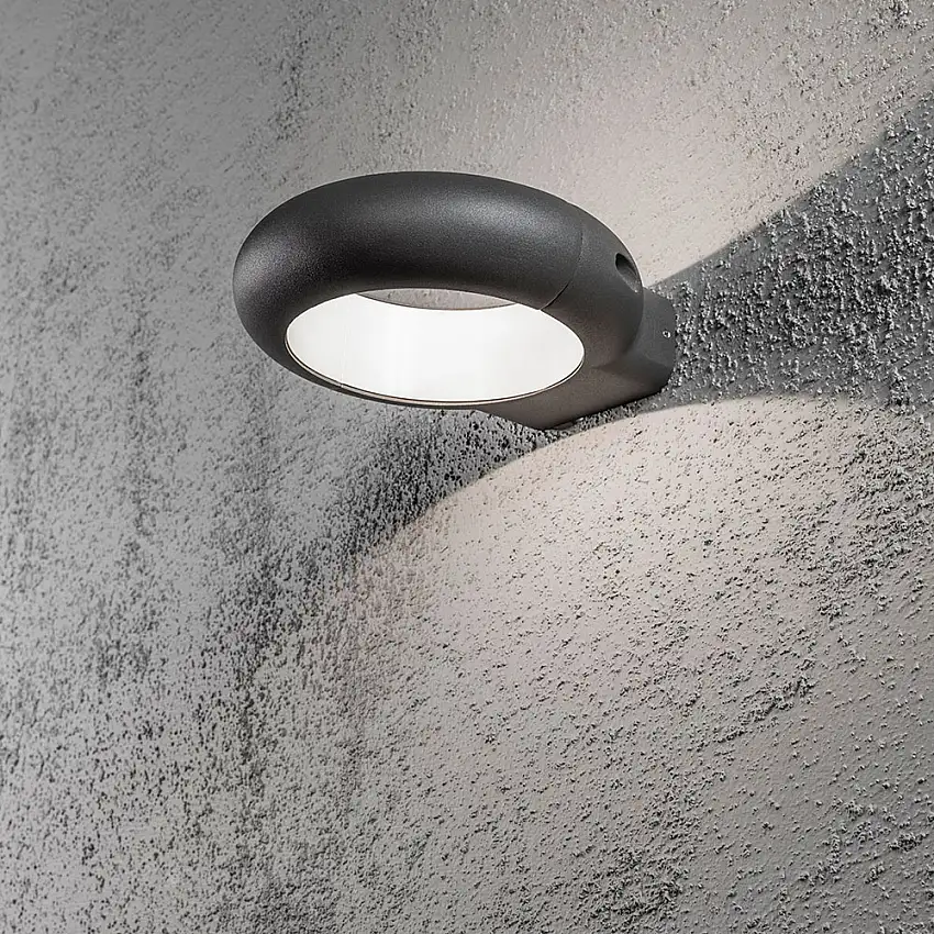 Vägglykta Gnosjö KonstsmideRovigo 5W High Power LED Mörkgrå