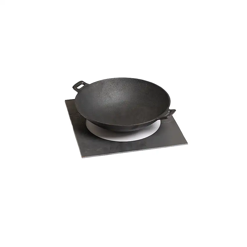 Wokpanna GrillSymbolGjutjärnspanna 30 cm för Stekhäll & Gasolgrill